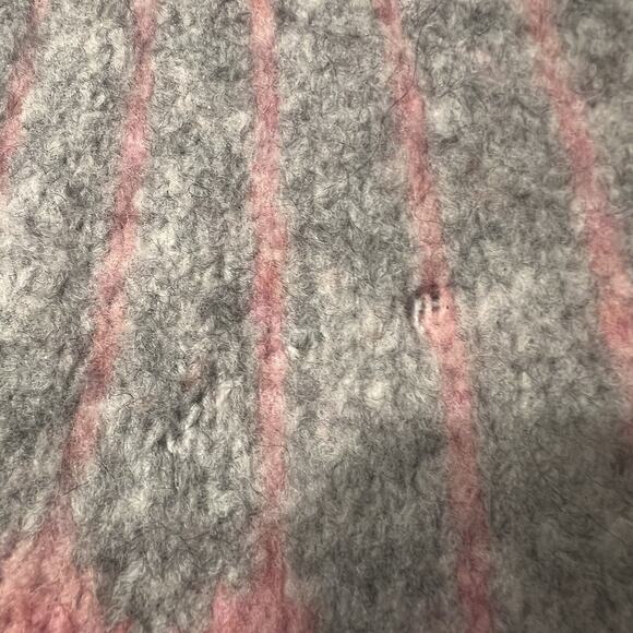 Jason Wu Women’s Fair Isle Sweater Wool Sz Small Gray Pink Oversized Crew Neck - Picture 12 of 12